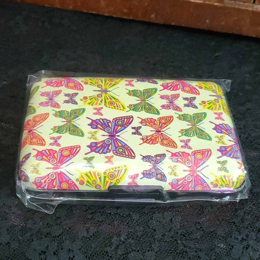 Hard case card wallet  Butterflys